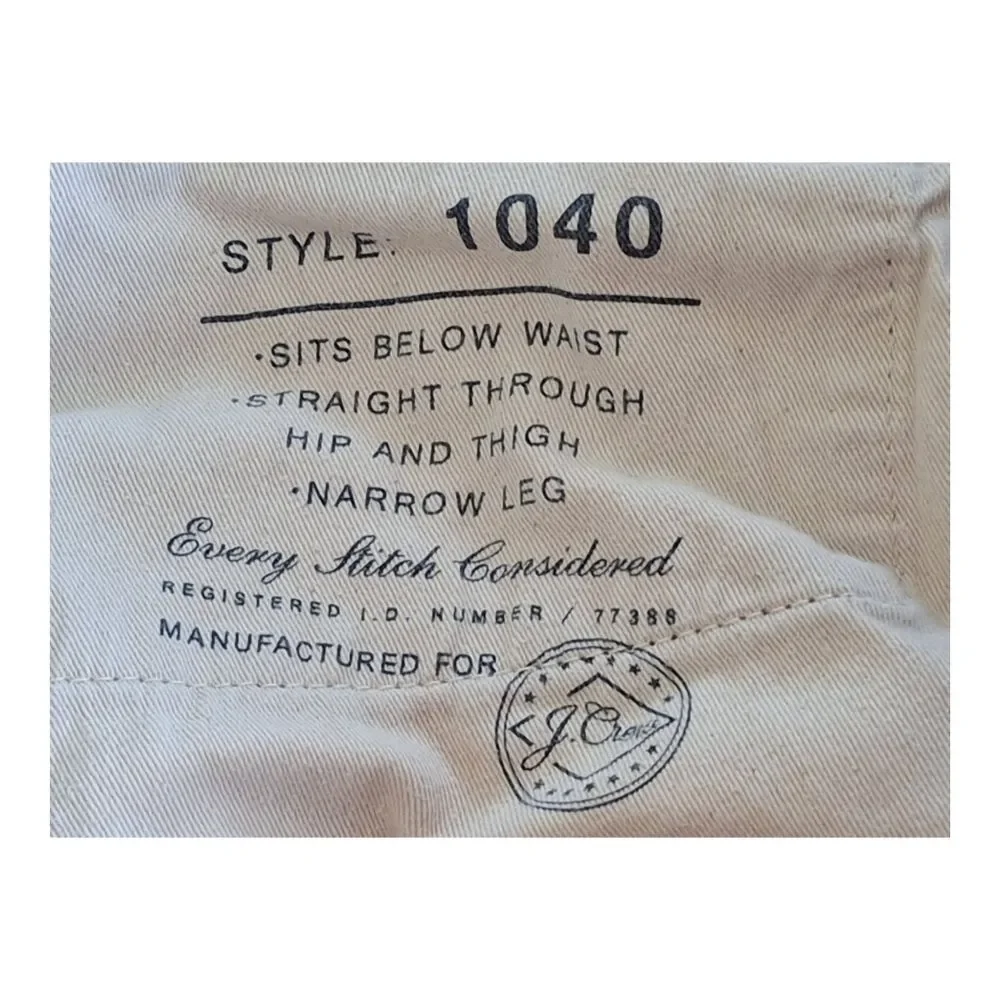 J. Crew 1040 Corduroy Pants Men’s Size 33 Trousers Gray 5 Pocket Jeans Excellent